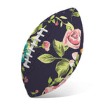 Vintage Rose Floral Flower Pattern Print Rugby Ball