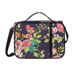 Vintage Rose Floral Flower Pattern Print Shoulder Strap Bible Bag