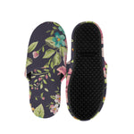 Vintage Rose Floral Flower Pattern Print Slippers