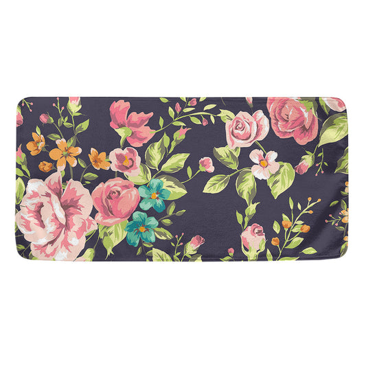 Vintage Rose Floral Flower Pattern Print Towel