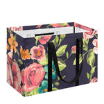 Vintage Rose Floral Flower Pattern Print Utility Tote Bag