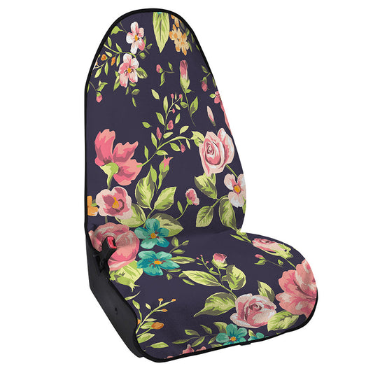 Vintage Rose Floral Flower Pattern Print Waterproof Car Seat Cover