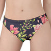 Vintage Rose Floral Flower Pattern Print Women's Panties