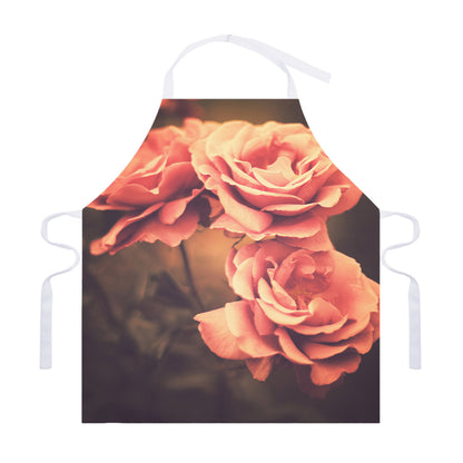 Vintage Rose Print Adjustable Apron