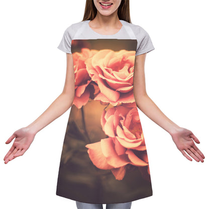 Vintage Rose Print Adjustable Apron