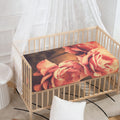 Vintage Rose Print Baby Crib Sheet