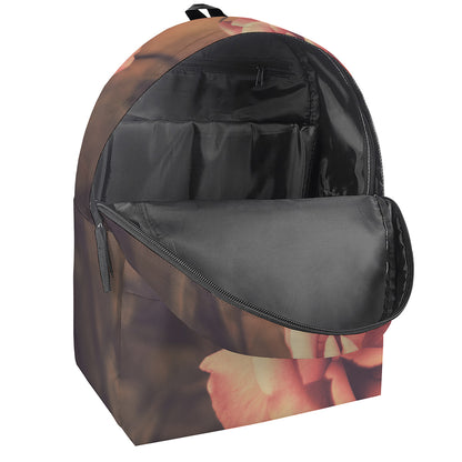 Vintage Rose Print Backpack