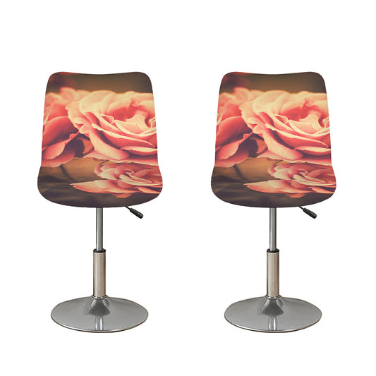 Vintage Rose Print Bar Stool Covers