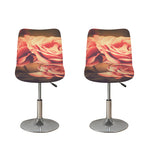 Vintage Rose Print Bar Stool Covers