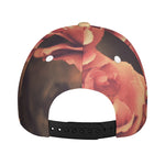 Vintage Rose Print Baseball Cap