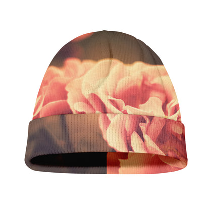 Vintage Rose Print Beanie