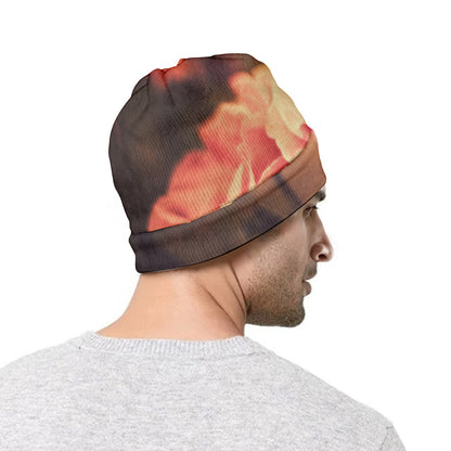Vintage Rose Print Beanie