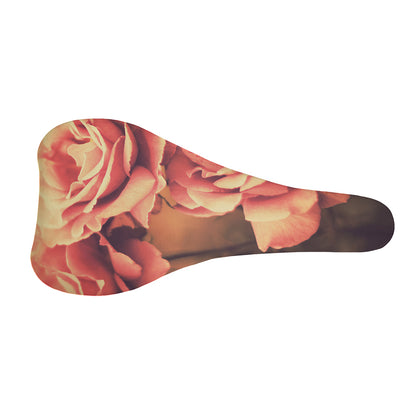 Vintage Rose Print Bicycle Seat Cover