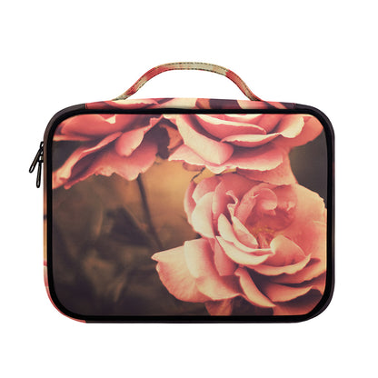 Vintage Rose Print Briefcase Bible Bag
