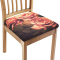 Vintage Rose Print Chair Cushion Cover