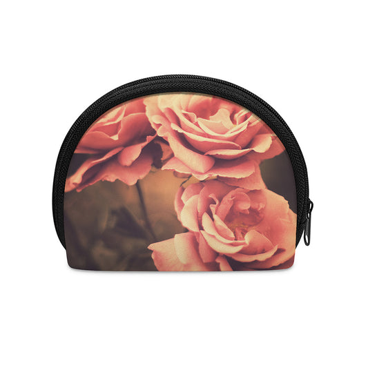 Vintage Rose Print Coin Purse