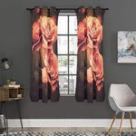 Vintage Rose Print Curtain
