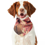 Vintage Rose Print Dog Bandana