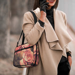 Vintage Rose Print Double Strap Bible Bag
