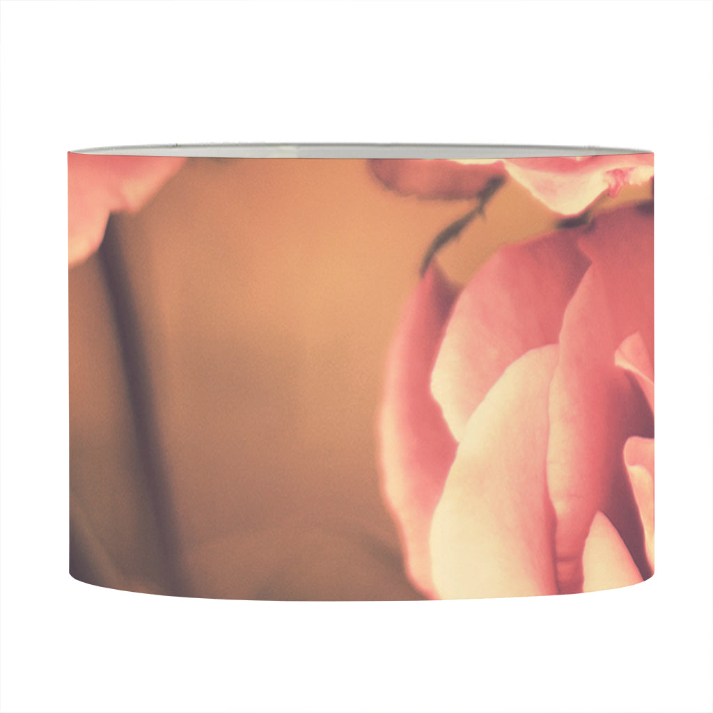 Vintage Rose Print Drum Lamp Shade