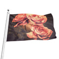 Vintage Rose Print Flag