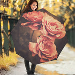 Vintage Rose Print Foldable Umbrella