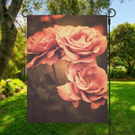Vintage Rose Print Garden Flag