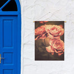 Vintage Rose Print Garden Flag