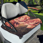 Vintage Rose Print Golf Cart Seat Cover