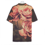 Vintage Rose Print Hawaiian Shirt