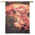 Vintage Rose Print House Flag
