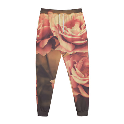 Vintage Rose Print Jogger Pants