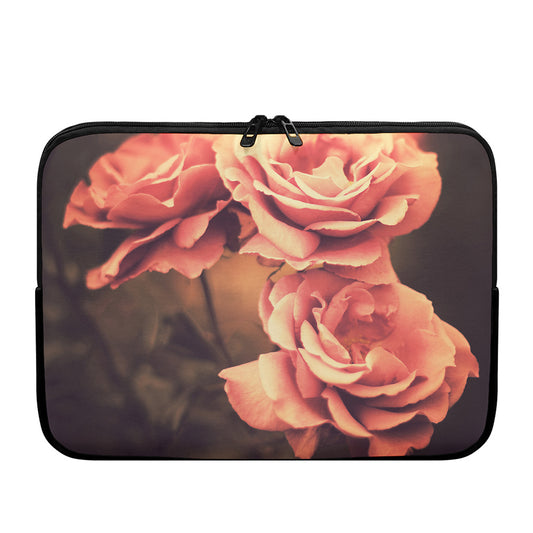 Vintage Rose Print Laptop Sleeve