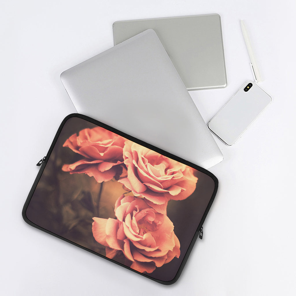 Vintage Rose Print Laptop Sleeve