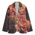 Vintage Rose Print Men's Blazer