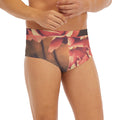 Vintage Rose Print Men's Briefs