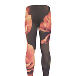 Vintage Rose Print Men's leggings