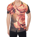 Vintage Rose Print Men's Shirt