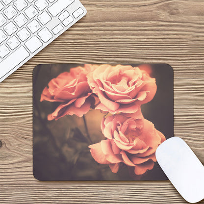 Vintage Rose Print Mouse Pad