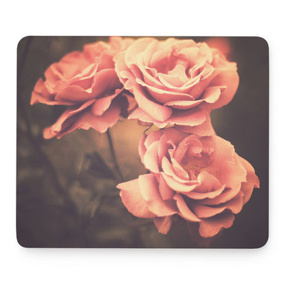 Vintage Rose Print Mouse Pad