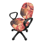 Vintage Rose Print Office Chair Cover
