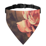 Vintage Rose Print Over The Collar Dog Bandana