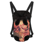 Vintage Rose Print Pet Carrier Backpack