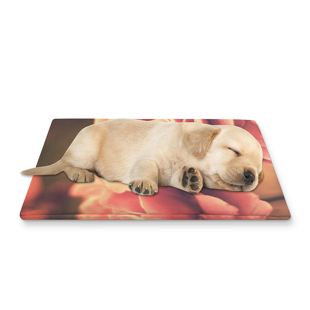Vintage Rose Print Pet Cooling Mat Cover