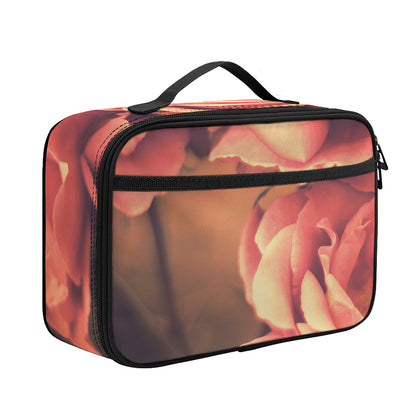 Vintage Rose Print Portable Lunch Bag