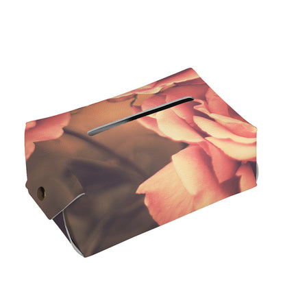 Vintage Rose Print Rectangle Tissue Box Cover