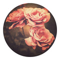 Vintage Rose Print Round Blanket