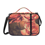 Vintage Rose Print Shoulder Strap Bible Bag
