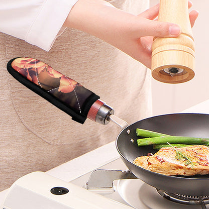 Vintage Rose Print Skillet Handle Cover