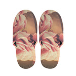 Vintage Rose Print Slippers